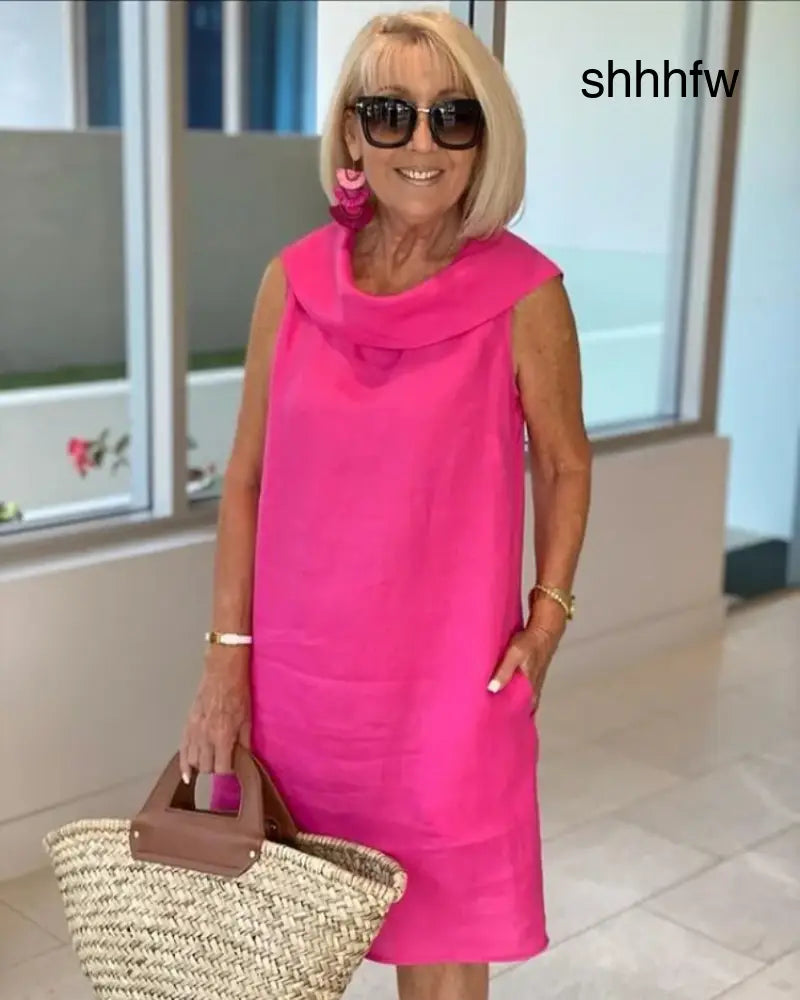 CIRESA - LIGHTWEIGHT DRESS - Pink / S - Dresses