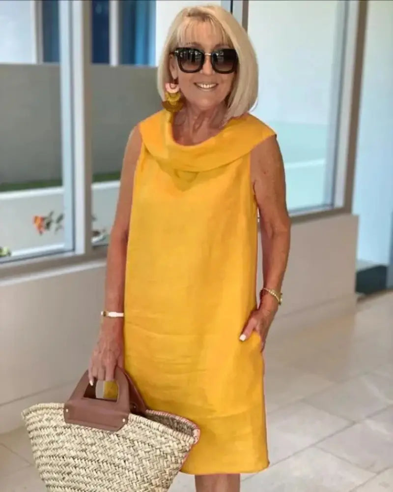 CIRESA - LIGHTWEIGHT DRESS - Yellow / S - Dresses