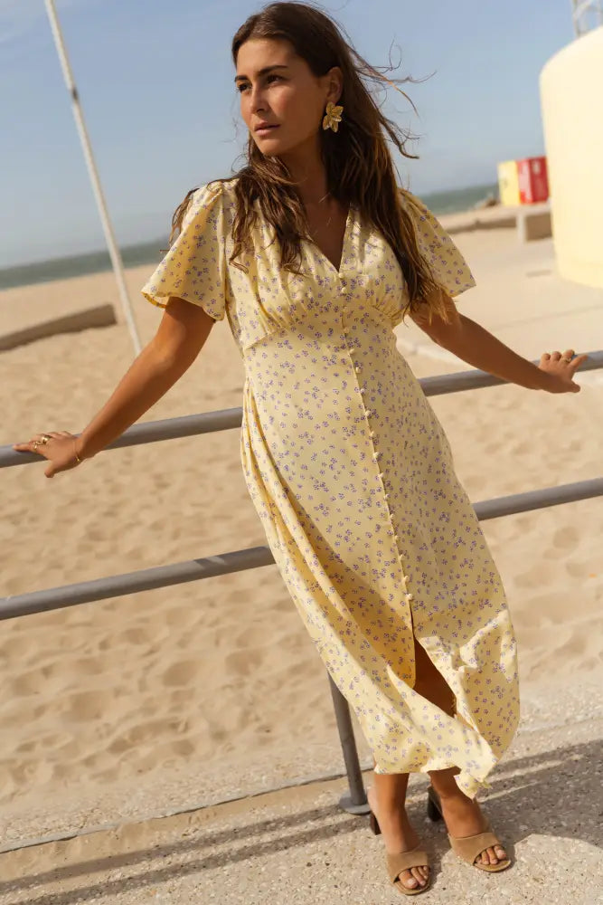 Diana™ | The Floral Summer Midi Dress - Dress