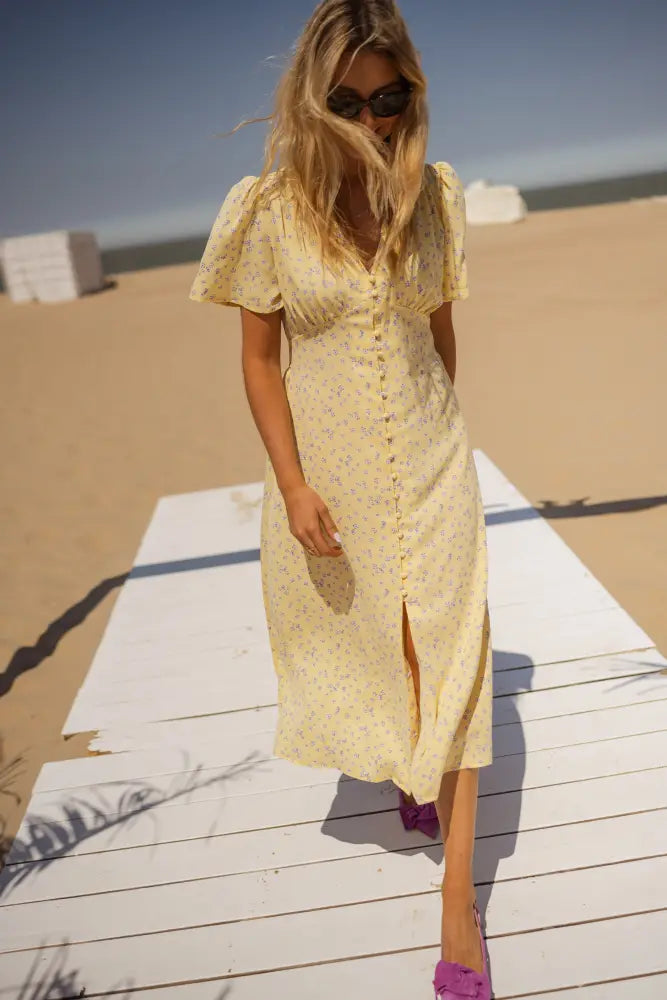 Diana™ | The Floral Summer Midi Dress - Dress