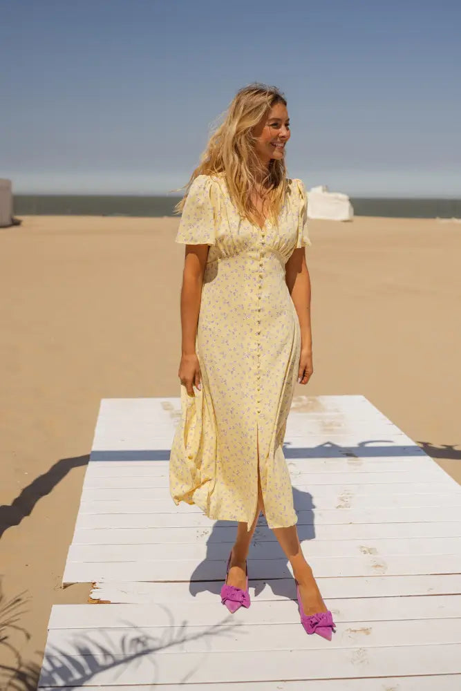 Diana™ | The Floral Summer Midi Dress - Dress