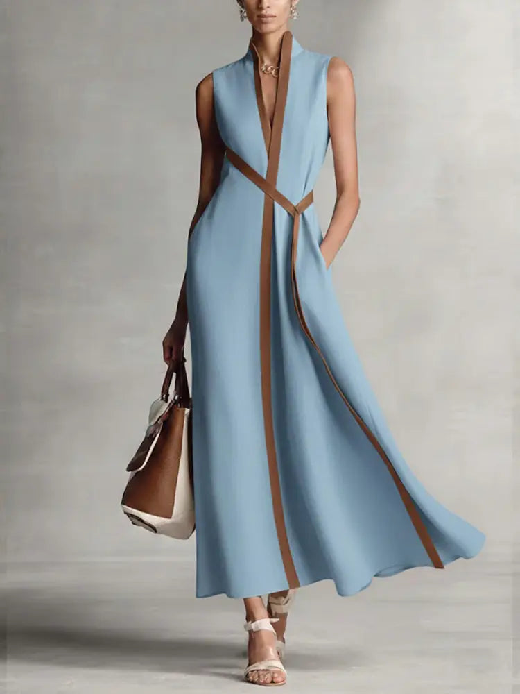 Elthavira | Sophisticated Dress - Blue / S