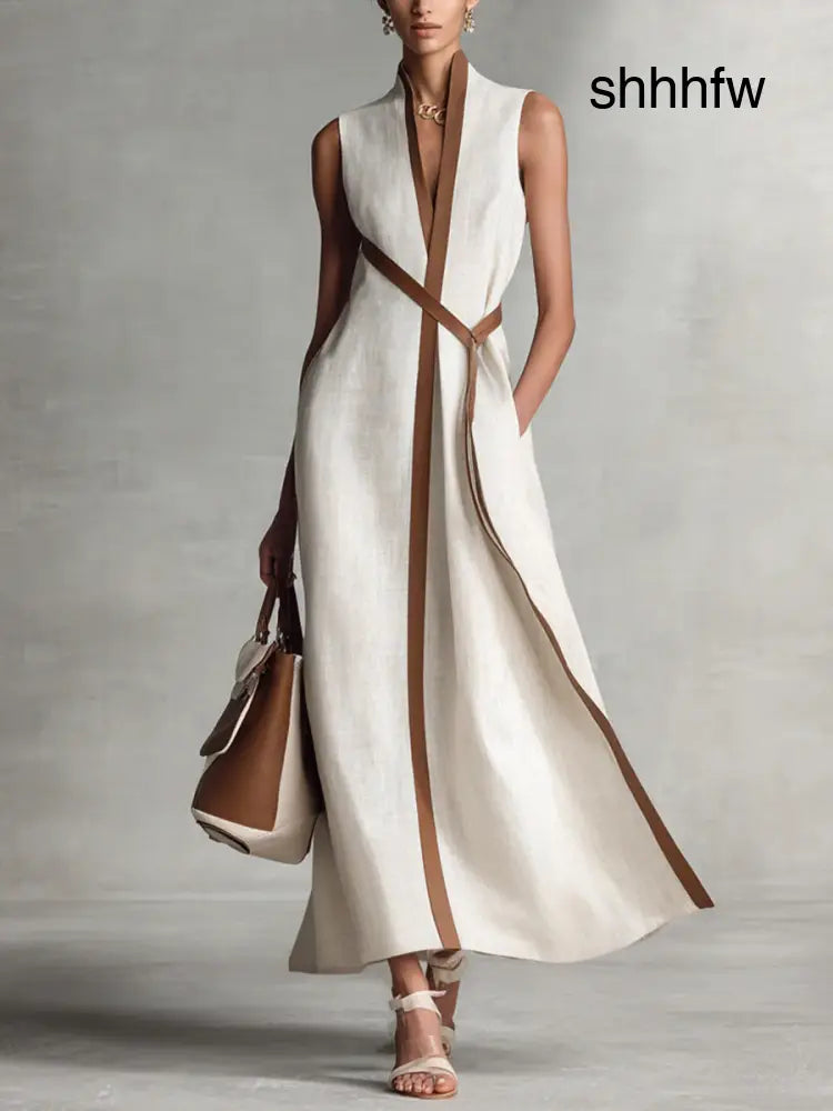 Elthavira | Sophisticated Dress - White / S
