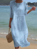 Embroidered Casual Women’s Dress.