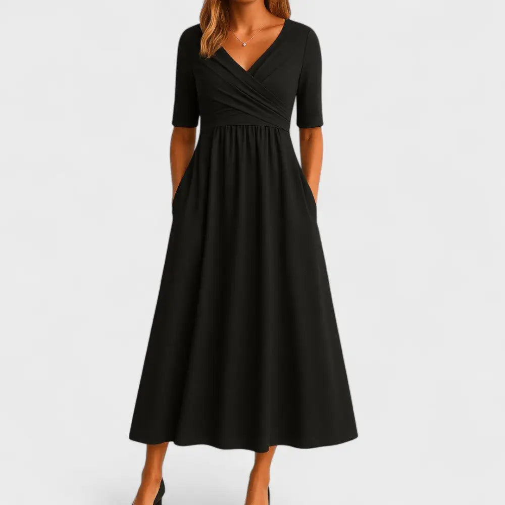 IDA | Chic Midi Dress - Black / S