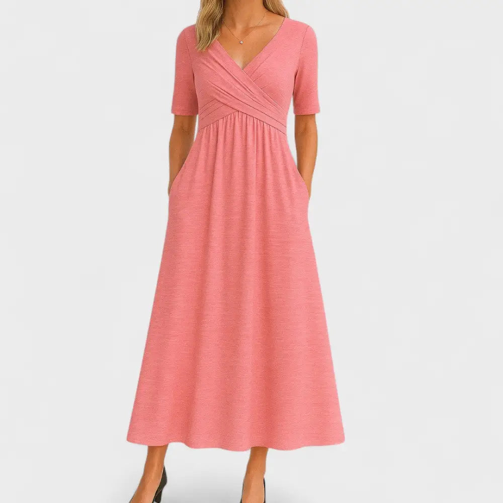 IDA | Chic Midi Dress - Pink / S