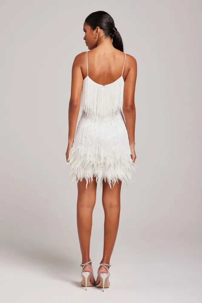JOYCEL - MODERN FEATHERED PARTY DRESS - Dress