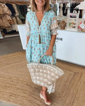Kassidy™ Chic Boho Dress - Blue / S - Boho Dresses