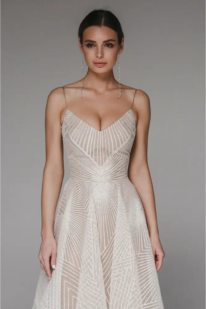 Thalassa - Sparkly Floor Length Party Dress - Dresses
